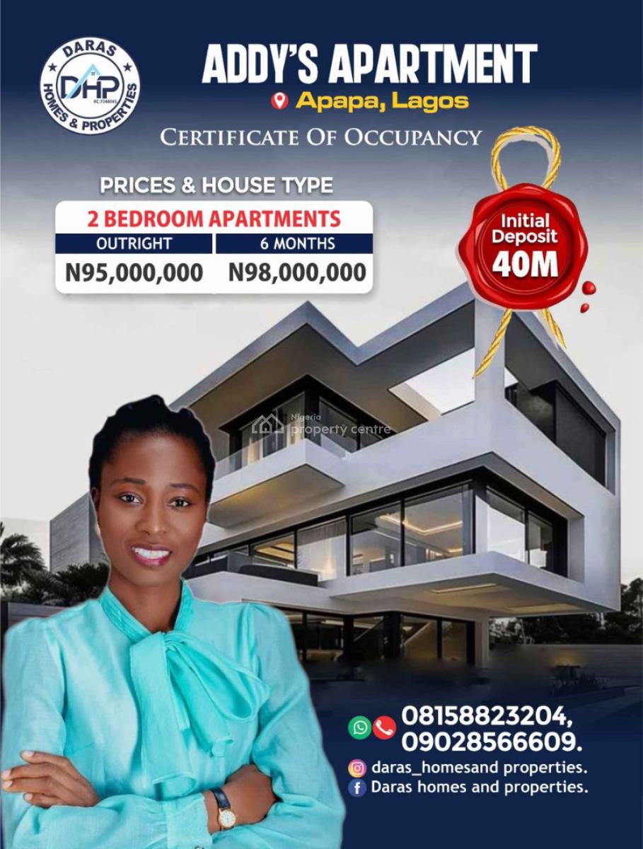 Modern 2 Bedroom Apartment, Ongoing Project, Pelewura, Apapa, Lagos, Flat / Apartment for Sale