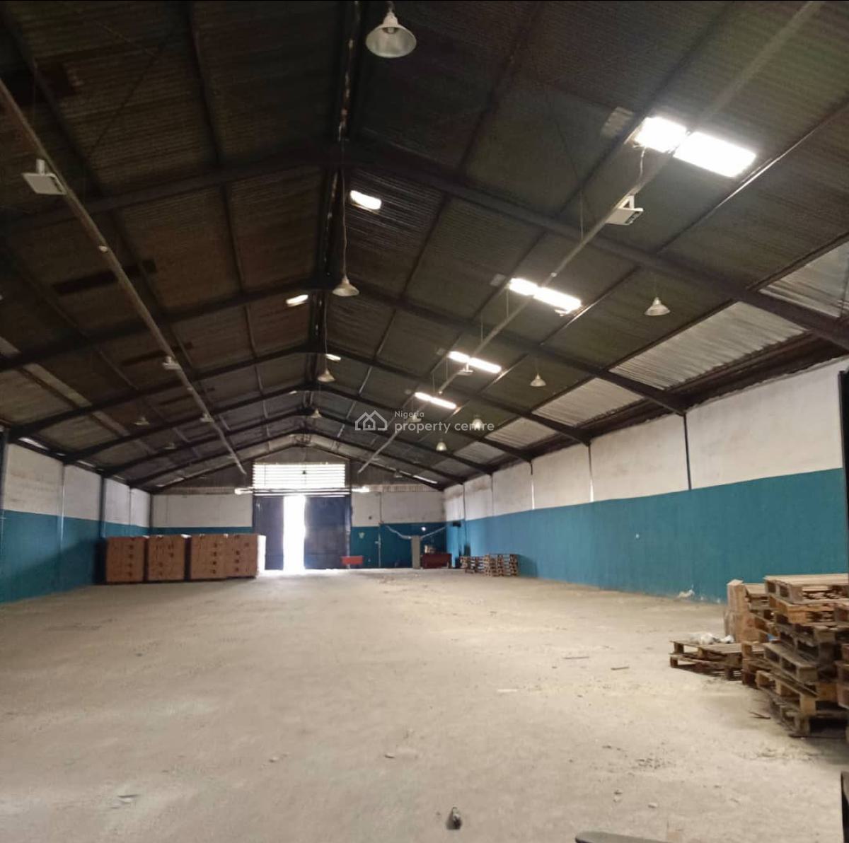 Big Bay Warehouse (1,000sqm) for All Purposes, Directly on Acme Road, Industrial Area, Ogba, Ikeja, Lagos, Warehouse for Rent