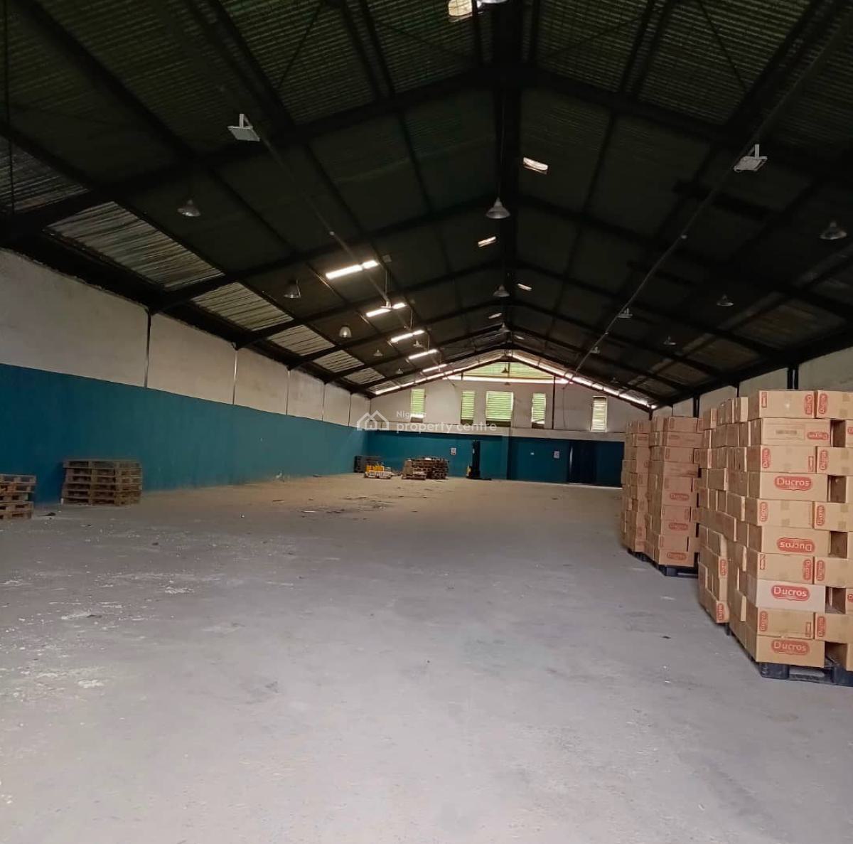Big Bay Warehouse (1,000sqm) for All Purposes, Directly on Acme Road, Industrial Area, Ogba, Ikeja, Lagos, Warehouse for Rent