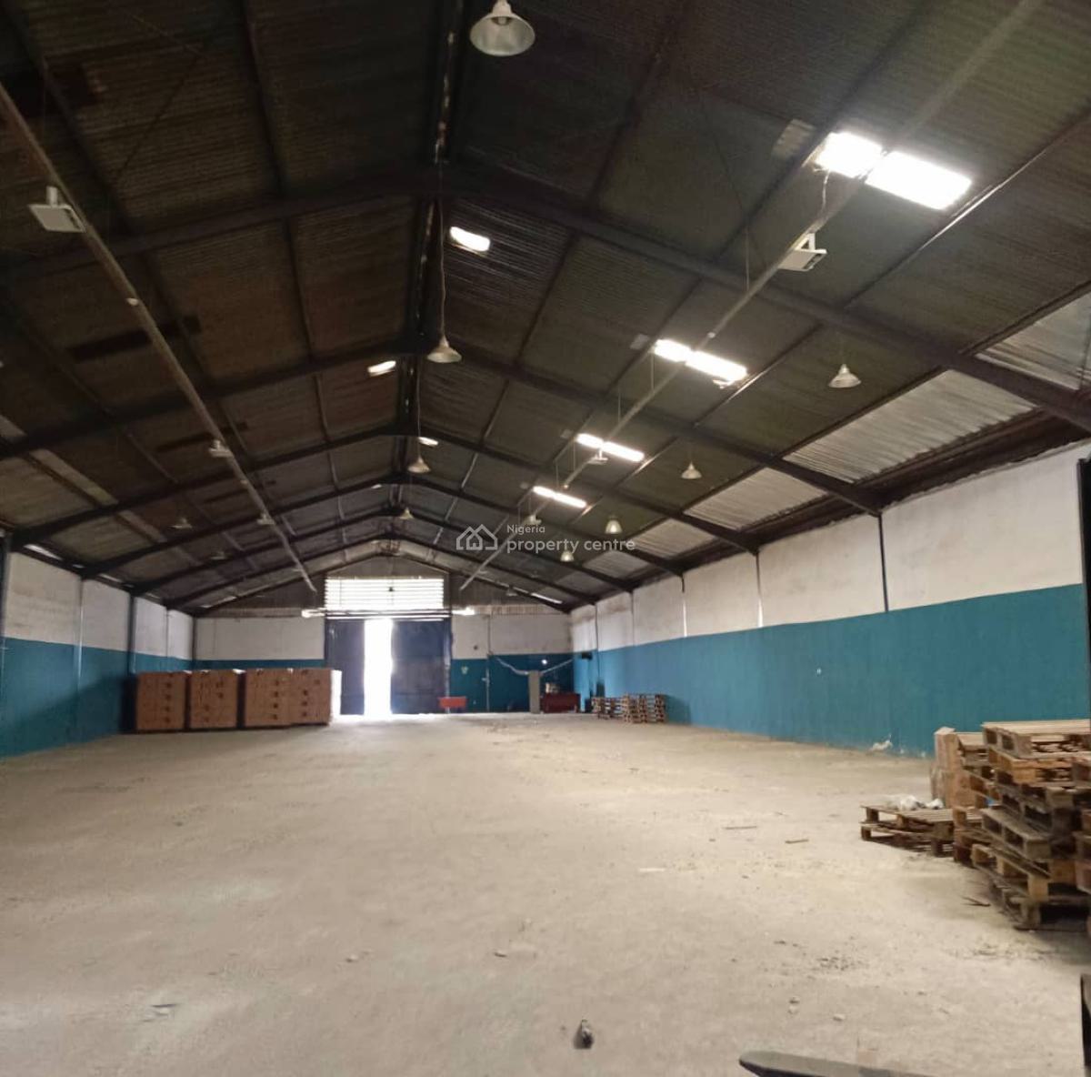 Big Bay Warehouse (1,000sqm) for All Purposes, Directly on Acme Road, Industrial Area, Ogba, Ikeja, Lagos, Warehouse for Rent