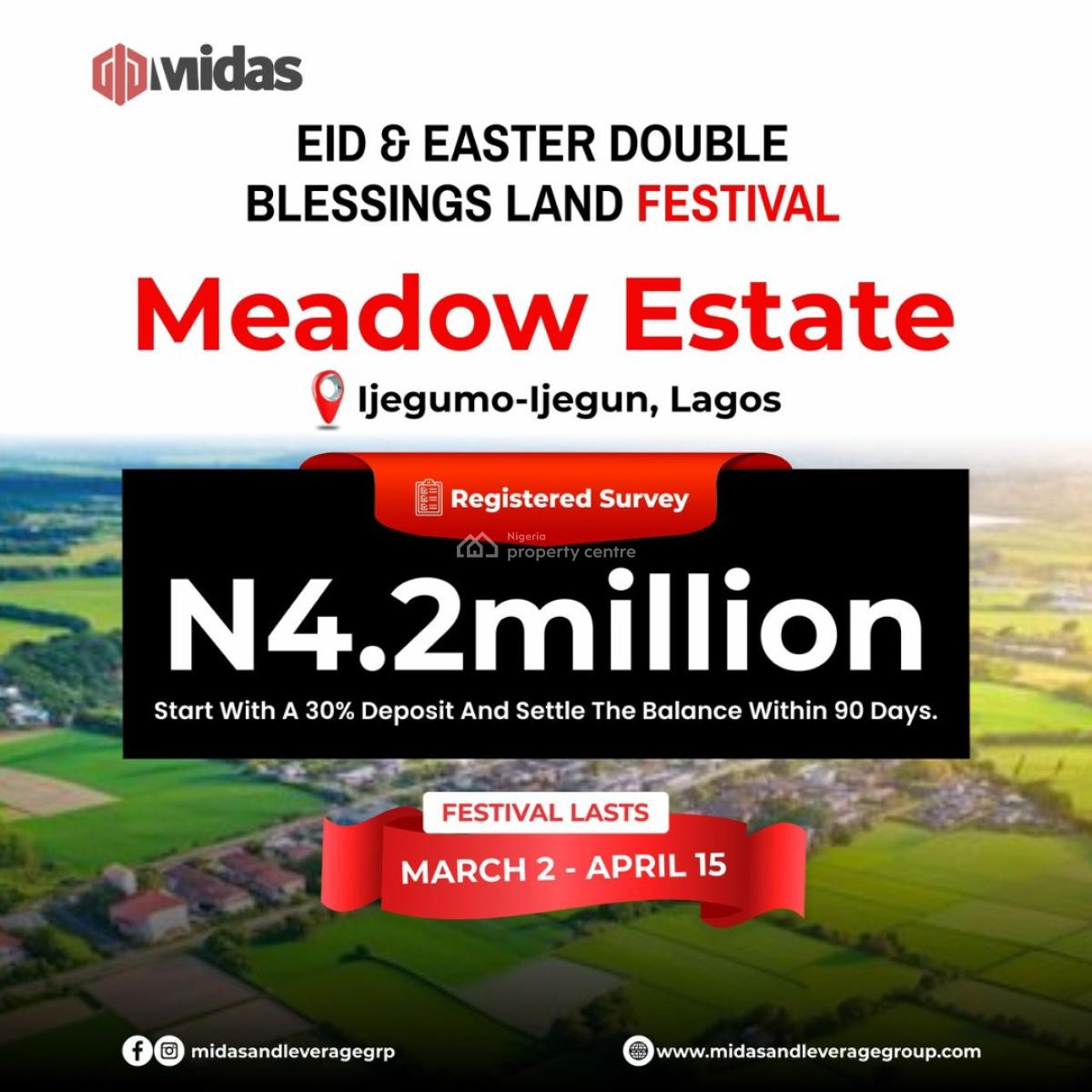 Mega Land Promo with Payment Instalment Options, Ijagemoz, Ijegun, Ikotun, Lagos, Residential Land for Sale