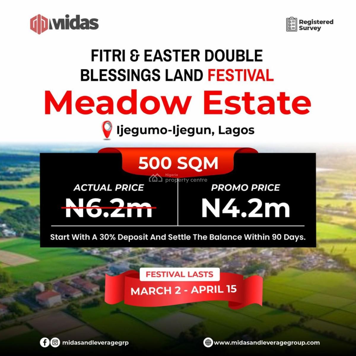Mega Land Promo with Payment Instalment Options, Ijegumo, Ijegun, Ikotun, Lagos, Residential Land for Sale