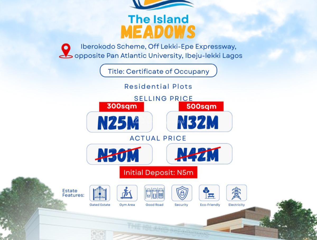 Affordable and Verified Dry Land, Island Meadows, Opposite Pan Atlantic University, Ibeju Lekki, Lagos, Mixed-use Land for Sale