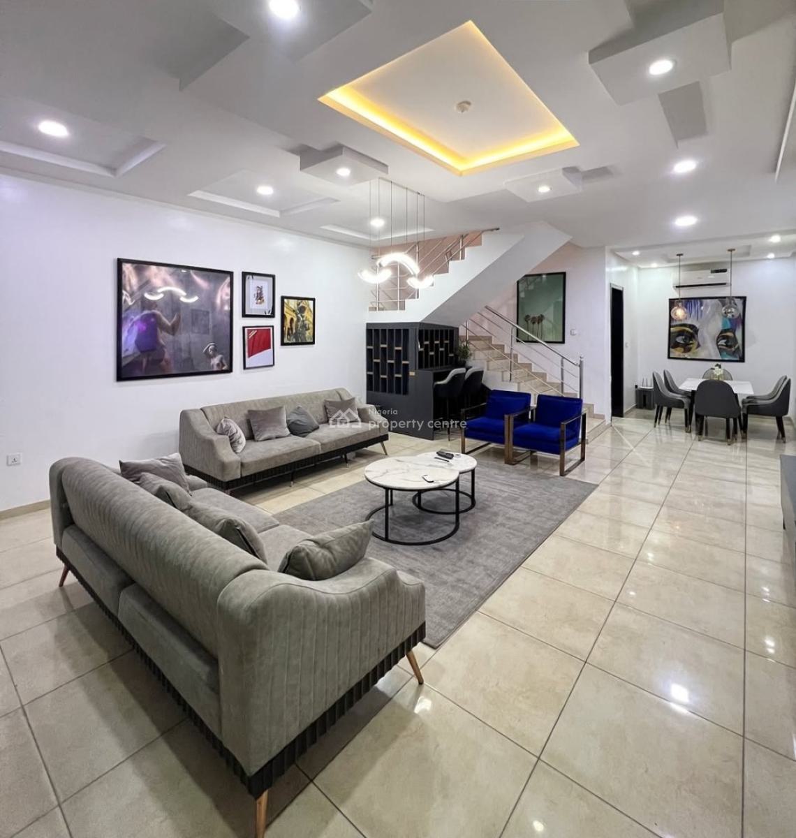 Furnished and Unfurnished 4 Bedroom En-suite Townhouse. It Comes with, Oniru, Victoria Island (vi), Lagos, Terraced Duplex for Rent