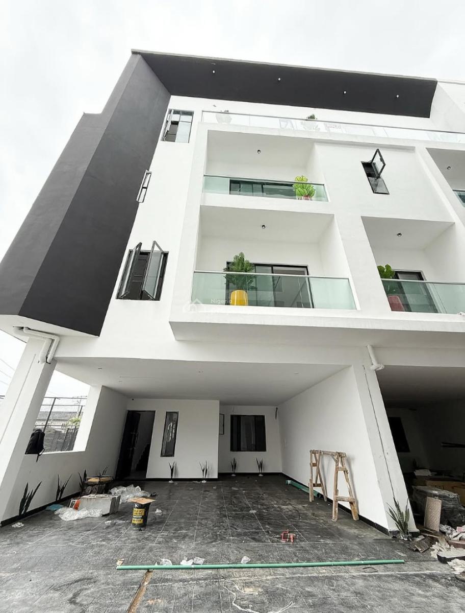 a Magnificent Contemporary Brand New 4 Bedroom Terrace with Bq, Ikate, Lekki, Lagos, Terraced Duplex for Sale