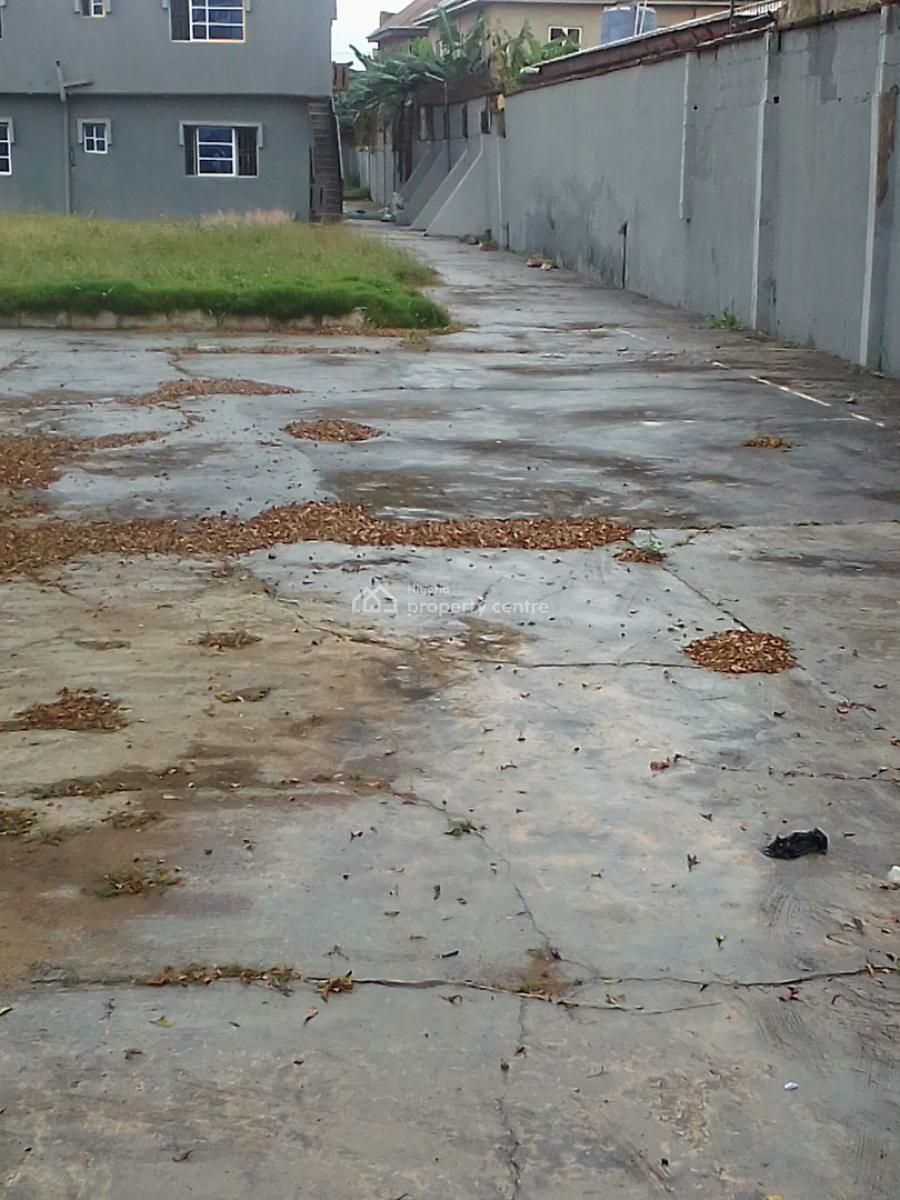 Block of 4 Flat of 3 Bedroom Step Back on 1691 Square Meter Land,3 Plots, Fagba, New Oko-oba, Agege, Lagos, Block of Flats for Sale