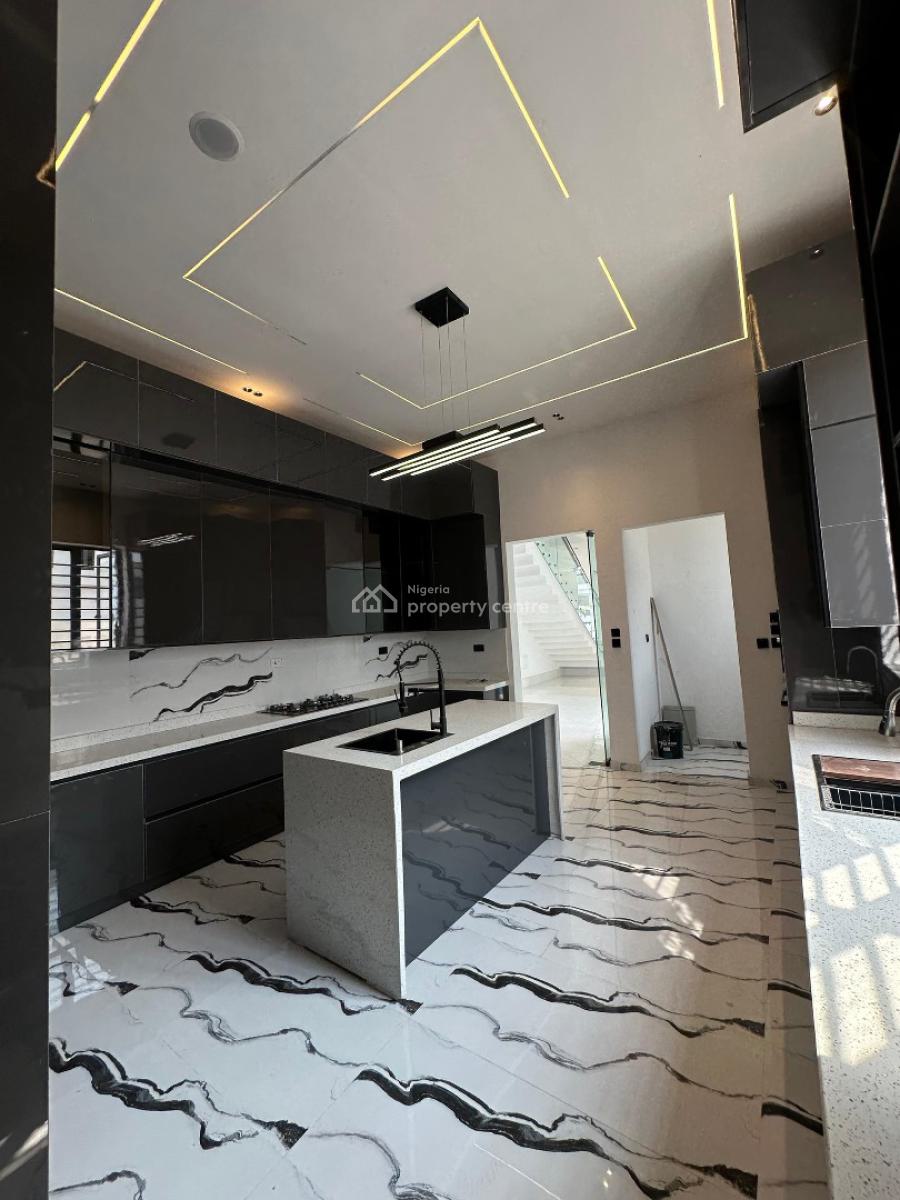 Contemporary 5 Bedroom Fully Detached Duplex with Bq, Pool & Inverter, Ajah, Lagos, Detached Duplex for Sale