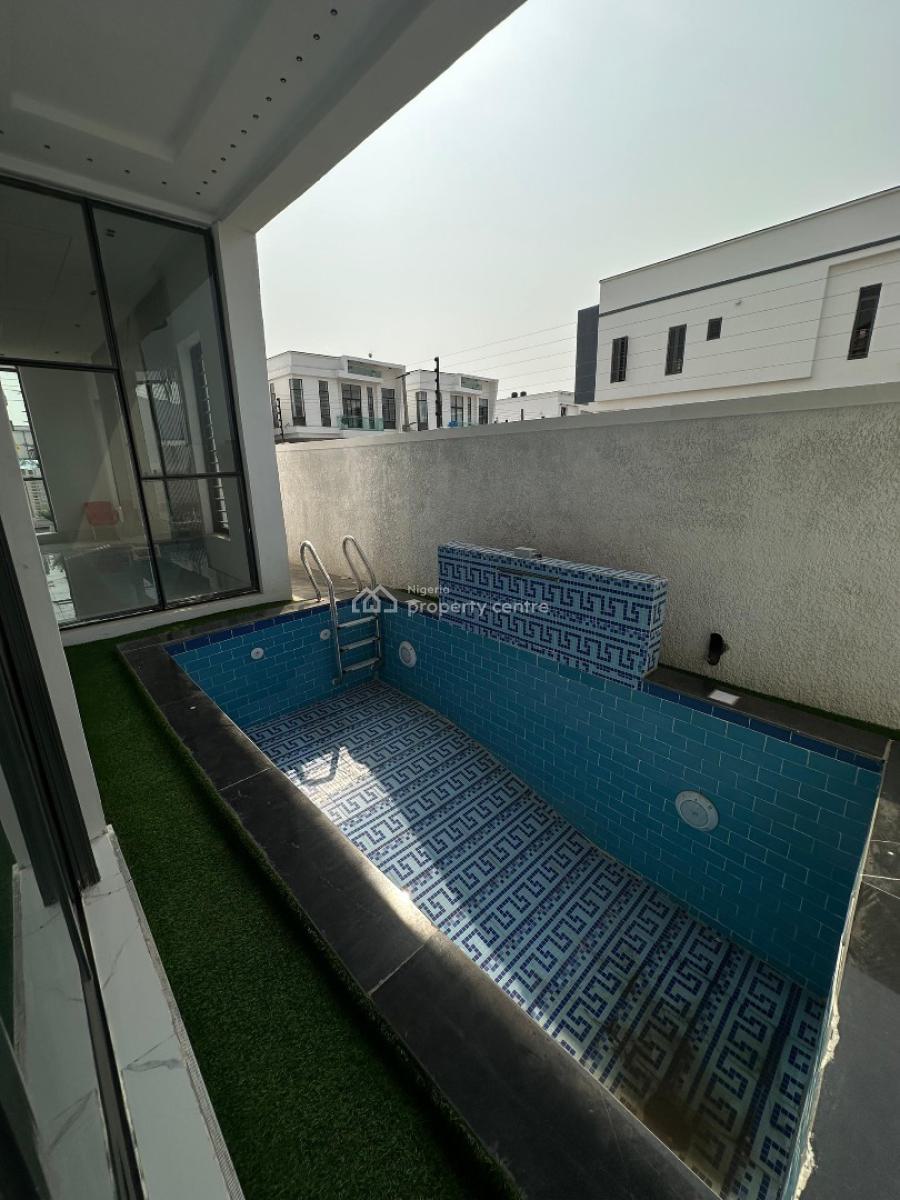 Contemporary 5 Bedroom Fully Detached Duplex with Bq, Pool & Inverter, Ajah, Lagos, Detached Duplex for Sale