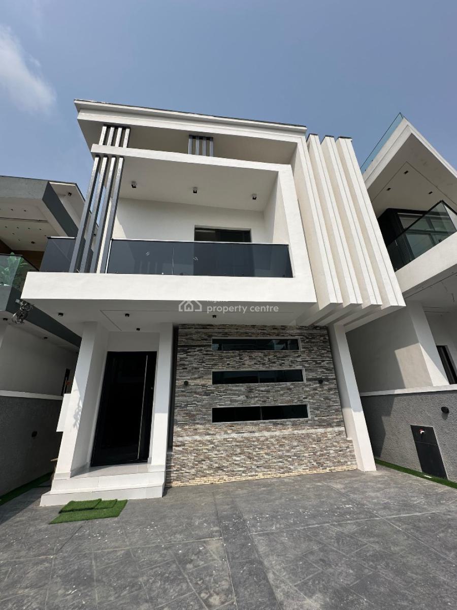 Contemporary 5 Bedroom Fully Detached Duplex with Bq, Pool & Inverter, Lekki, Lagos, Detached Duplex for Sale