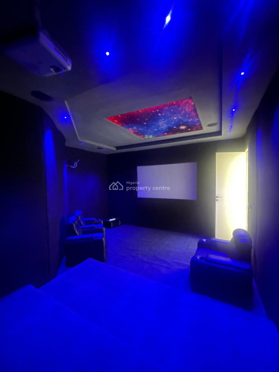 Pristine 5 Bedroom  Fully Detached with Bq and Smart Home, Pristine Smart Home with Cinema, Pool, Bq in a Secured Estate, Chevron, Lekki, Lagos, Detached Duplex for Sale