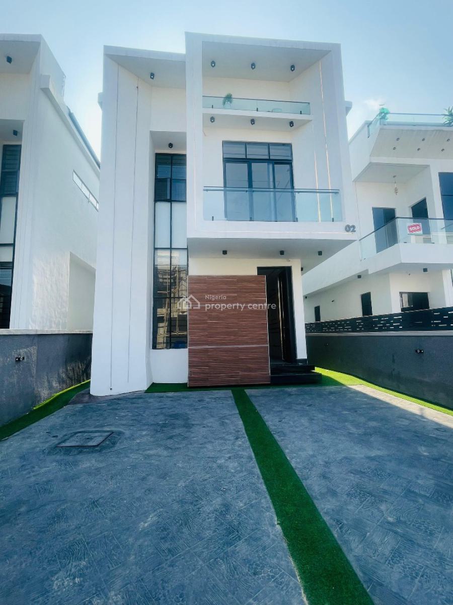 Pristine 5 Bedroom  Fully Detached with Bq and Smart Home, Smart and Automated Home with Study and Pool, Chevron Drive, Lekki, Lagos, Detached Duplex for Sale