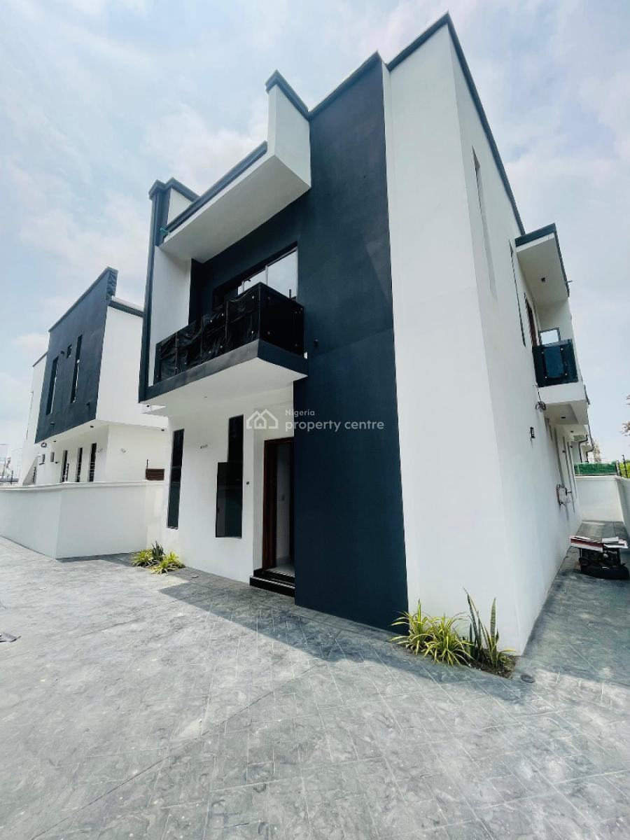 4 Bedroom Fully Detached Duplex with Bq, Exquisitely Designed Home with Bq in a Secured Estate, Chevron, Lekki, Lagos, Detached Duplex for Sale