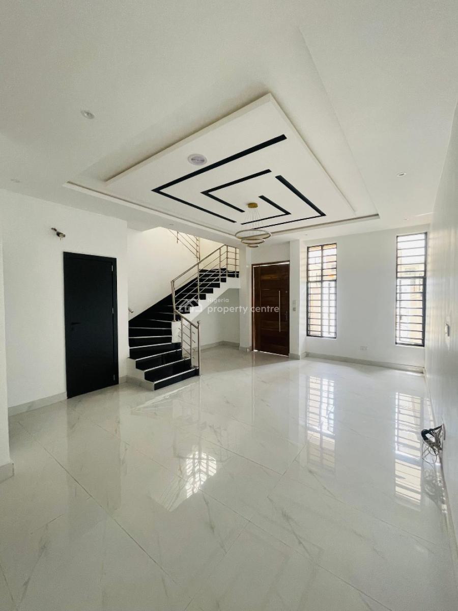 4 Bedroom Semi Detached Duplex with Bq, Beautifully Designed Home with Pool and Bq in an Estate, Chevron Drive, Lekki, Lagos, Semi-detached Duplex for Sale