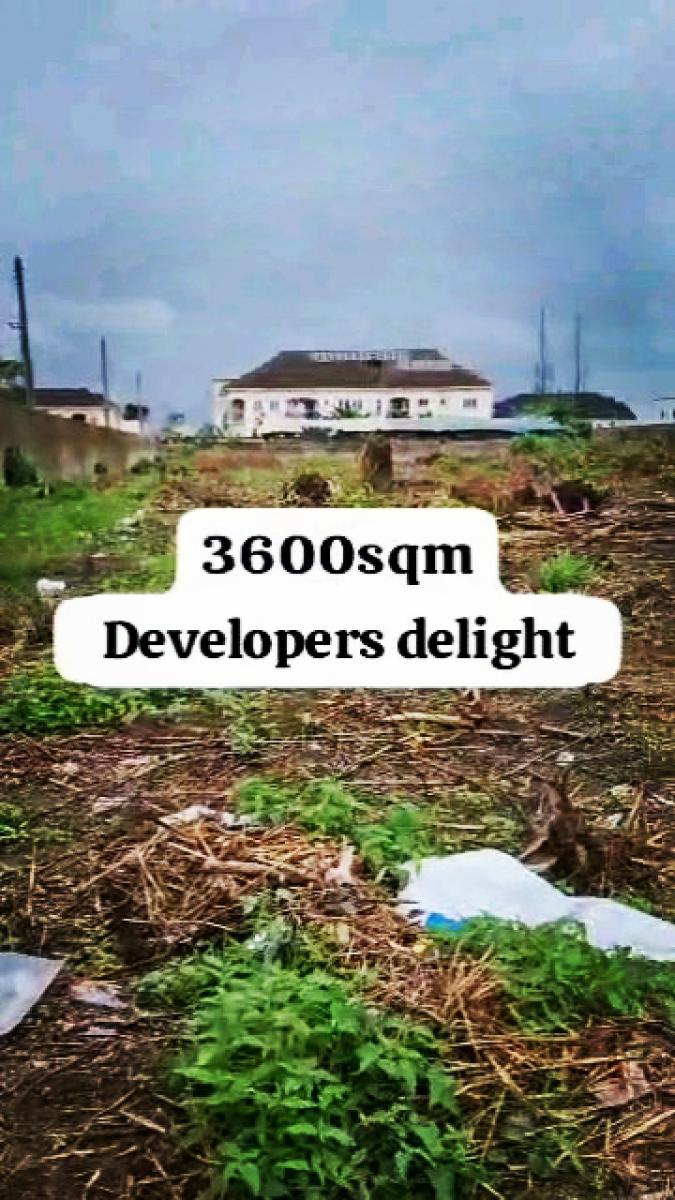 Land(3600sqm),fenced Round ,gated in a Call to Access Estate, Good News Estate Therra Annex, Sangotedo, Ajah, Lagos, Mixed-use Land for Sale