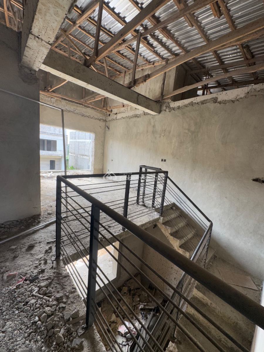 Carcass 3 Bedroom Terrace Duplex with Bq, Abraham Adesanya, Ajah, Lagos, Terraced Duplex for Sale