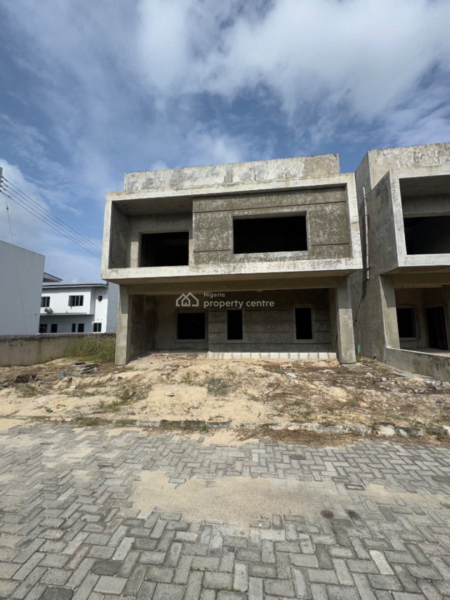 Carcass 3 Bedroom Terrace Duplex with Bq, Abraham Adesanya, Ajah, Lagos, Terraced Duplex for Sale