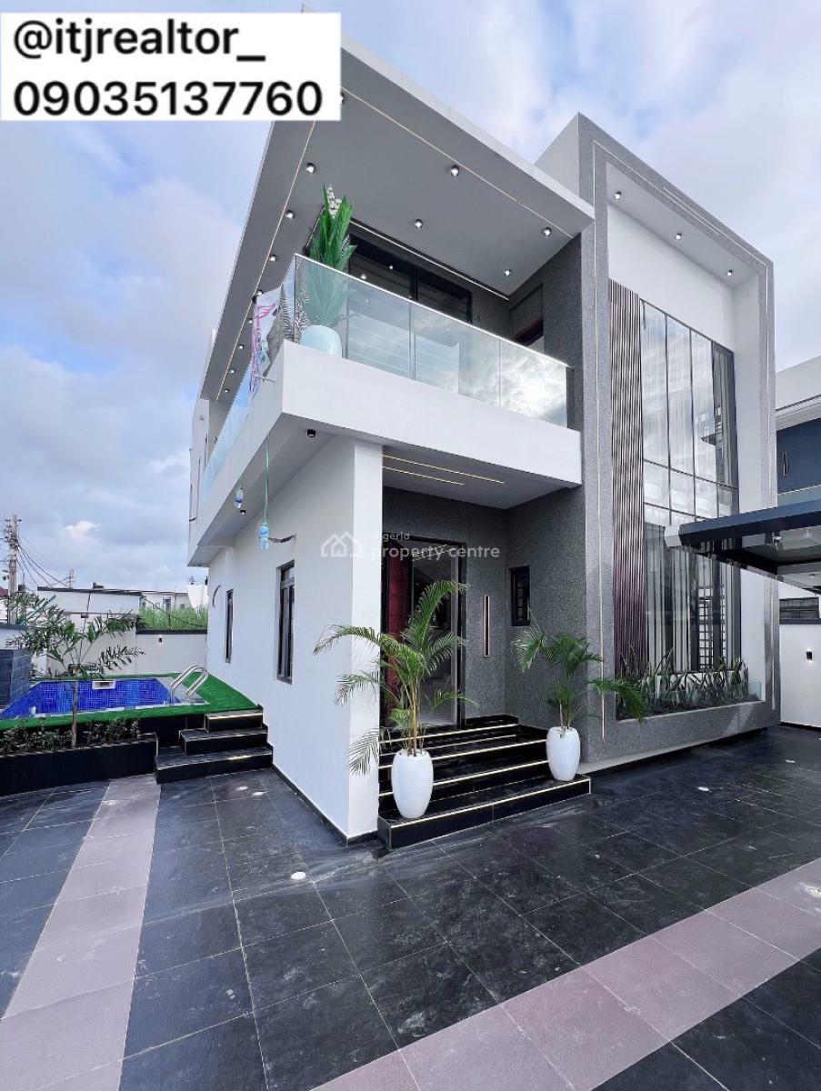 Contemporary 4 Bedroom Detached Duplex with Swimming Pool and Bq, Ajah, Lagos, Detached Duplex for Sale