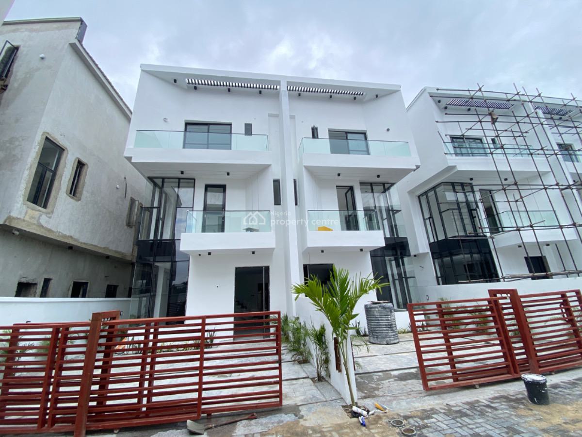 Luxury 4 Bedroom Semi Detached Duplex with a Room Bq Available, Orchid Road, Lekki Phase 2, Lekki, Lagos, Semi-detached Duplex for Sale