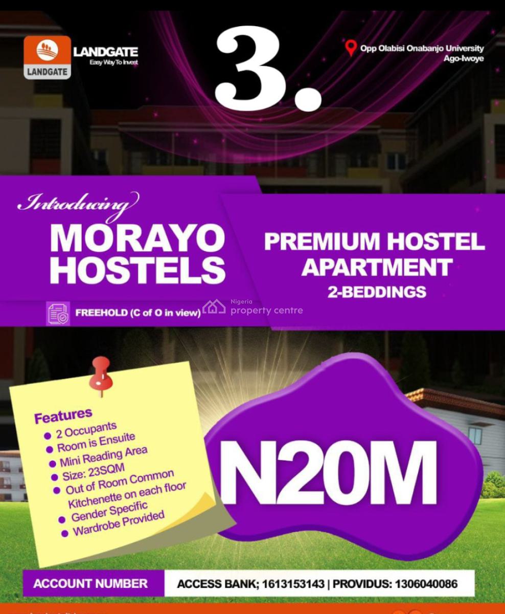 Morayo Hostel, Ilusan Road, Km 46, Ogun, Self Contain (single Rooms) for Sale