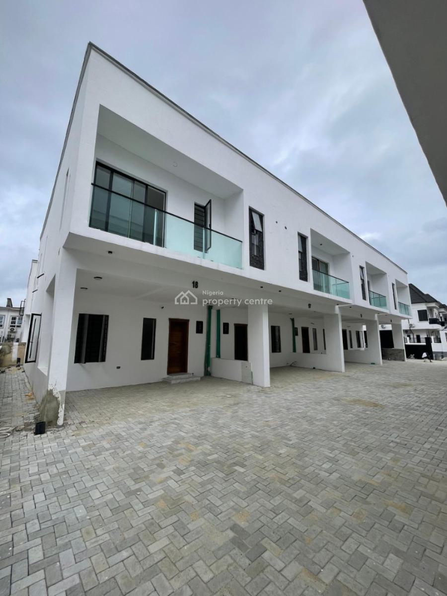 Elegant 4 Bedroom Terrace Duplex in  a Secured Estate, Chevron Toll Gate, Orchid Road, Lekki, Lagos, Terraced Duplex for Sale