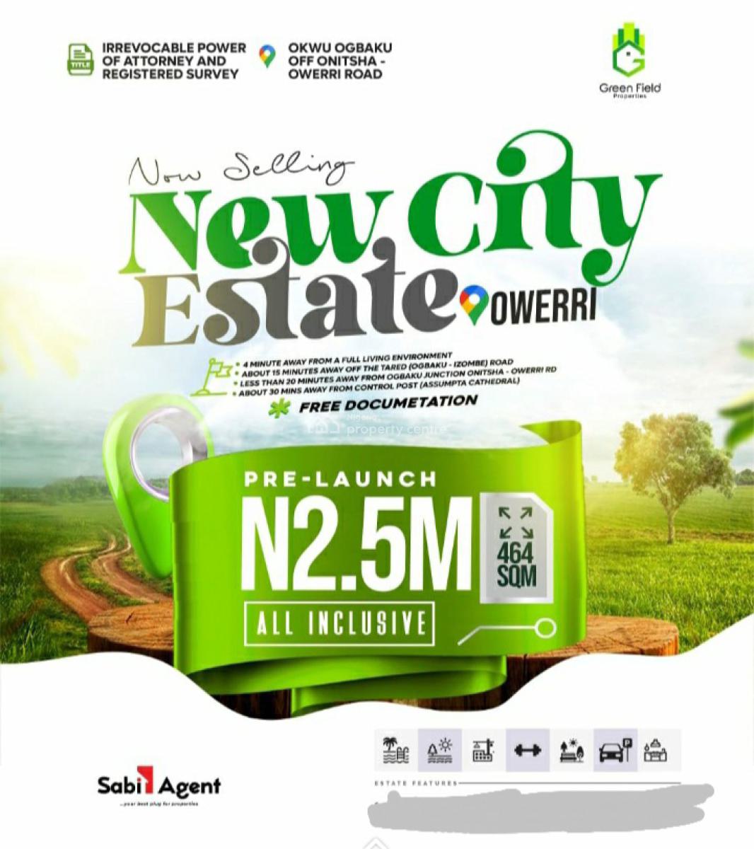 Govt Approved Estate in Developing Location, New City Estate, Okwu Ogbaku, Off Onitsha - Owerri Express Road, Ogbaku, Mbaitoli, Imo, Mixed-use Land for Sale