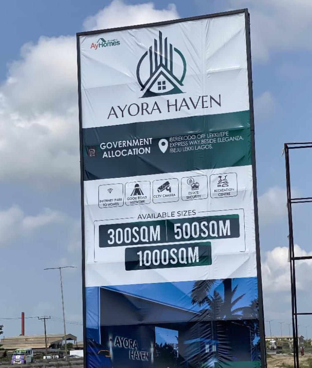 Govt Approved Estate Land, Strategically Located, Ayora Haven, Beside Eleganza Industries, Lekki - Epe Express, Ibeju, Lagos, Mixed-use Land for Sale