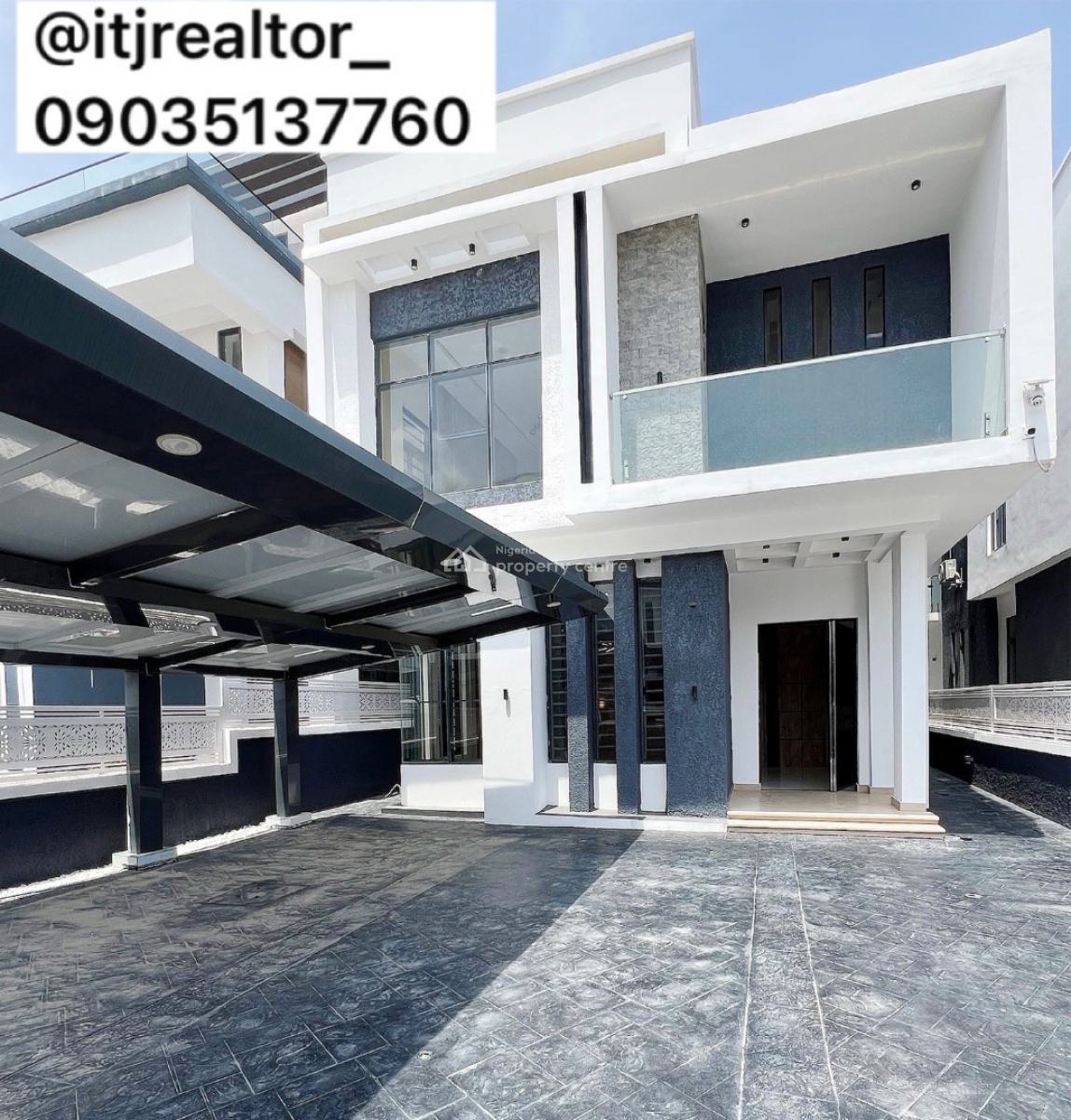 Contemporary 5 Bedroom Detached Duplex with Swimming Pool and Bq, Ikota, Ikota, Lekki, Lagos, Detached Duplex for Sale