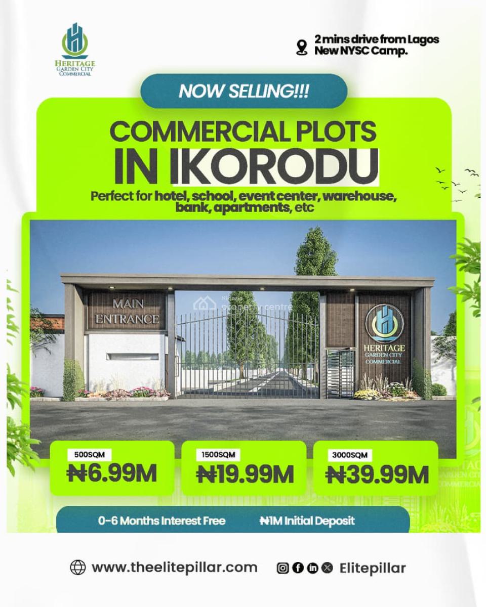 Own a Titled Affordable Land Suitable for Several Commercial Purposes, C of O Land  Directly Facing Agbowa–sagamu Expressway , Agbowa, Ikorodu, Lagos, Commercial Land for Sale