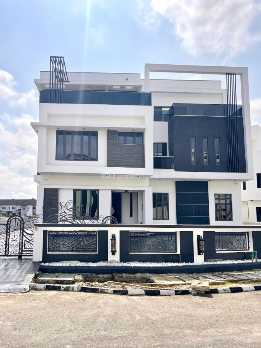 Magnificent Carved 6 Bedroom Detached Home with Elevator, Cinema, Pool, Osapa, Lekki, Lagos, Detached Duplex for Sale