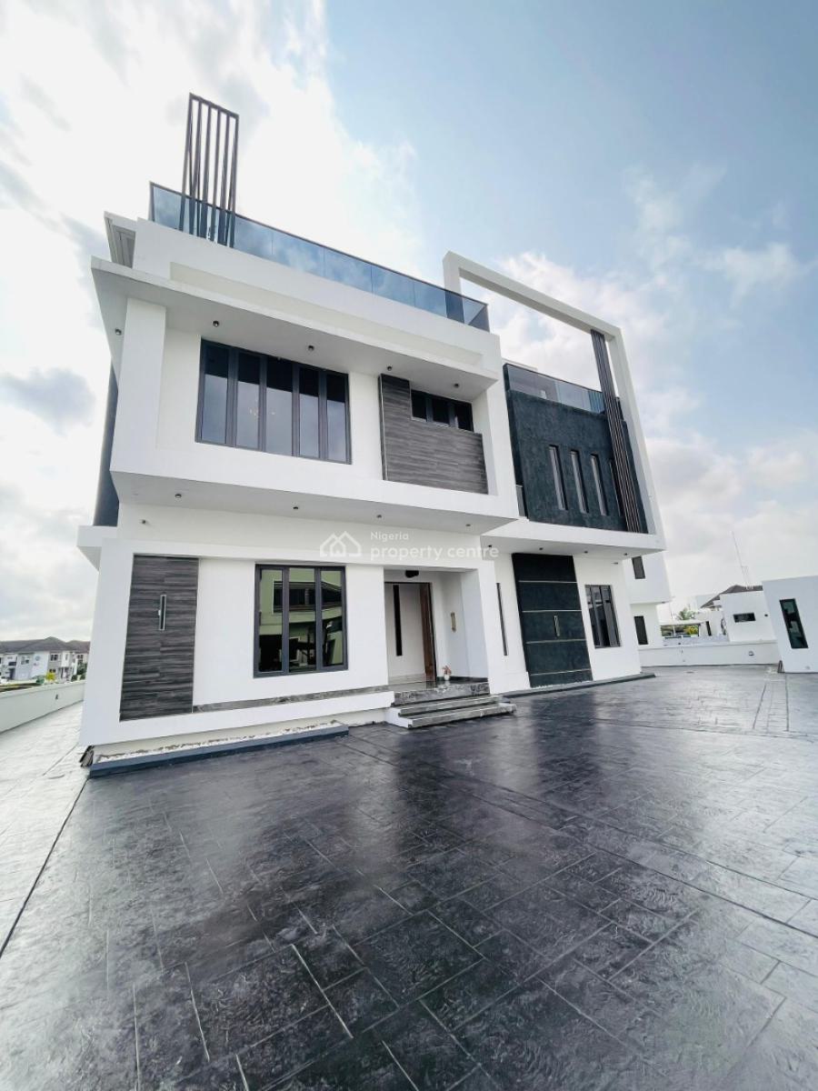 Magnificent Carved 6 Bedroom Detached Home with Elevator, Cinema, Pool, Osapa, Lekki, Lagos, Detached Duplex for Sale