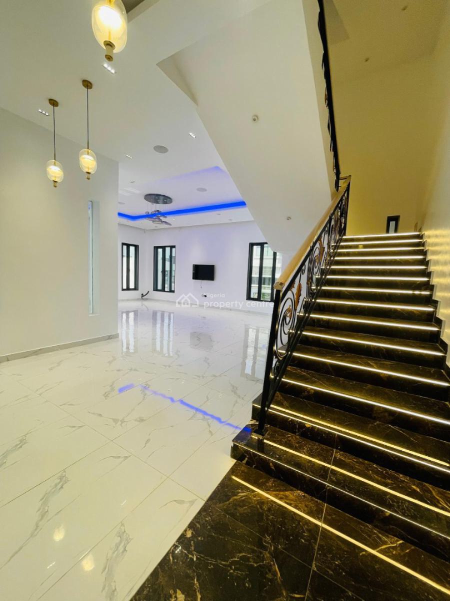 Magnificent Carved 6 Bedroom Detached Home with Elevator, Cinema, Pool, Osapa, Lekki, Lagos, Detached Duplex for Sale