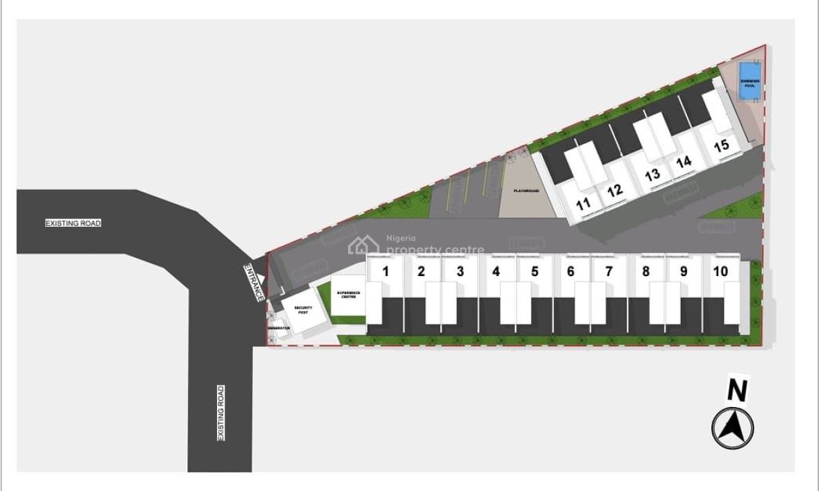 Turnkey Joint Venture of 15 Terrace Units (concept Approved), Abram Adesanya, Lekki, Lagos, Land Joint Venture