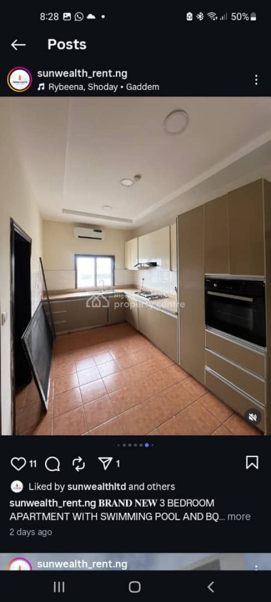 Fully Serviced and Spacious 3 Bedroom Apartment, Victoria Island (vi), Lagos, Flat / Apartment for Rent