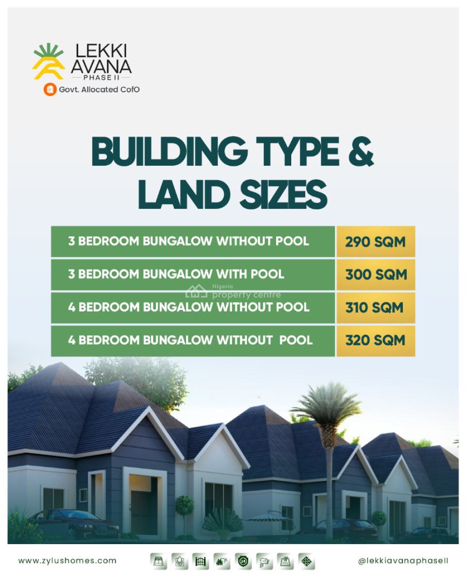 High-value Property Investment at Lekki Avana Phase Ii, Lekki Epe Expressway Lagos, Eleranigbe, Ibeju Lekki, Lagos, Detached Bungalow for Sale