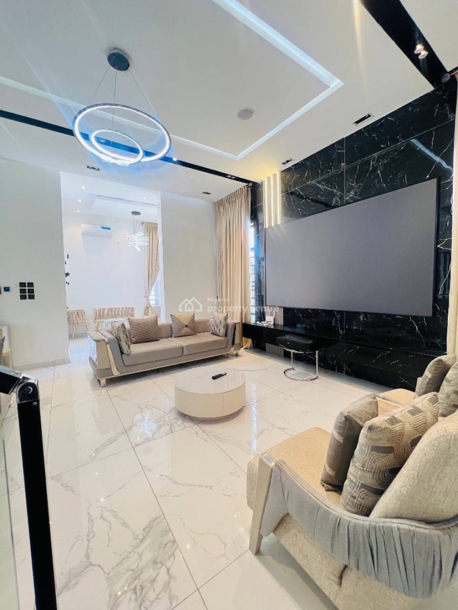 5 Bedroom Fully Detached Duplex+bq, Pool,cinema,gym,rooftop Lounge, Furnished 5bedroom Detached Home with Pool, Gym, Cinema &rooftop Loung, Ologolo, Lekki, Lagos, Detached Duplex for Sale