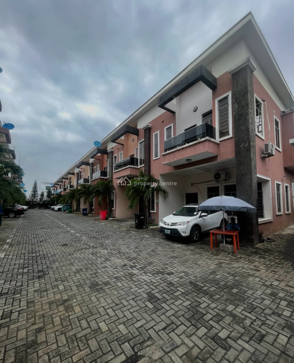 Well, Maintained Four Bedroom Terrace, Chevron, Lekki, Lagos, Terraced Duplex for Rent