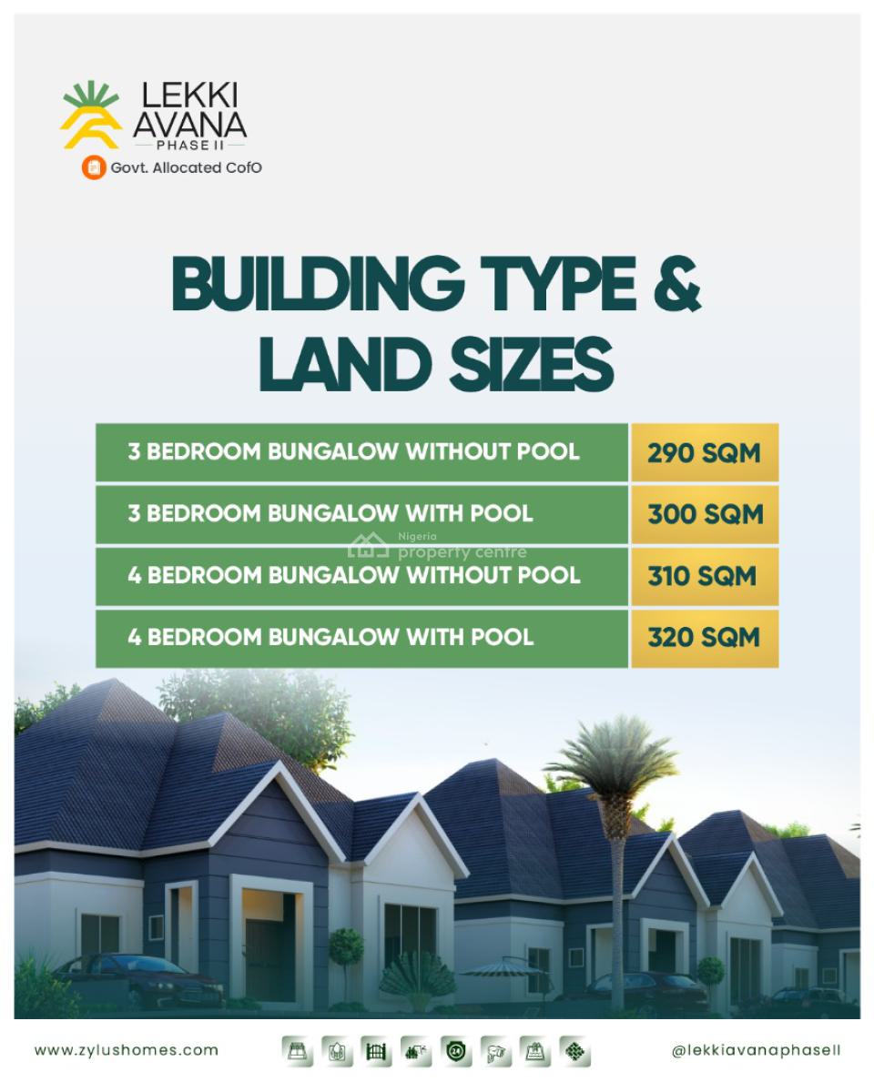 Luxury 4 Bedroom Carcass with a Pool, Lekki Avana 2, Eleranigbe, Ibeju Lekki, Lagos, Detached Bungalow for Sale