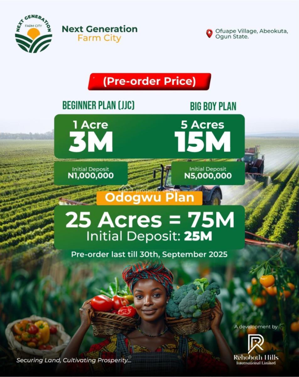 Next Generation Farm City, Ofuape, Abeokuta North, Ogun, Land for Sale