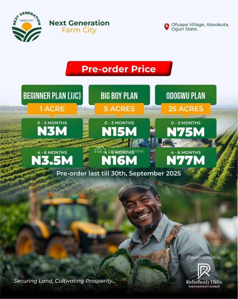 Next Generation Farm City, Ofuape, Abeokuta North, Ogun, Land for Sale