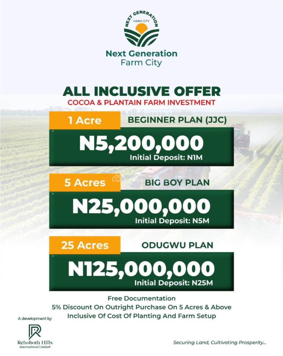 Next Generation Farm City, Ofuape, Abeokuta North, Ogun, Land for Sale