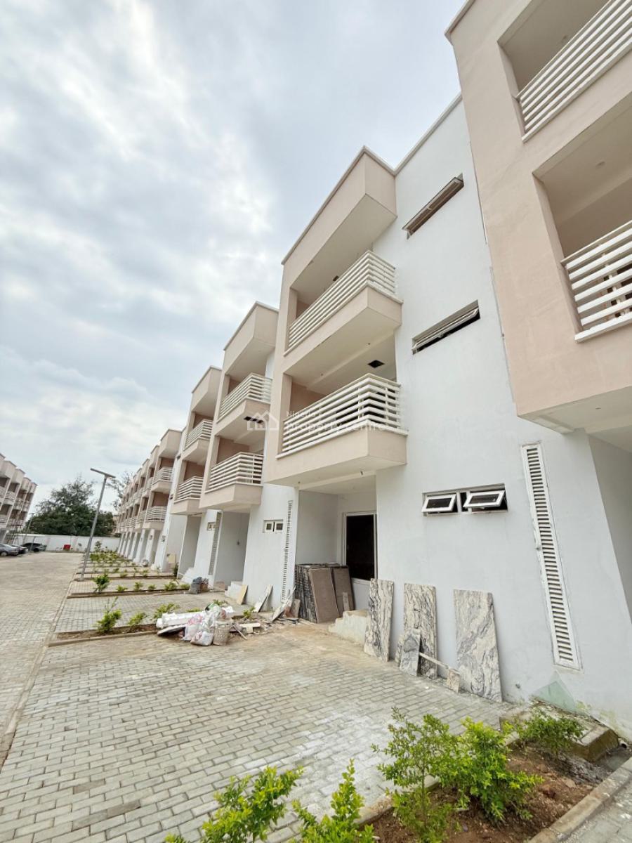 Solidly Built 4-bedroom Terrace Duplex with a 1-room Bqs, Utako, Abuja, Terraced Duplex for Sale