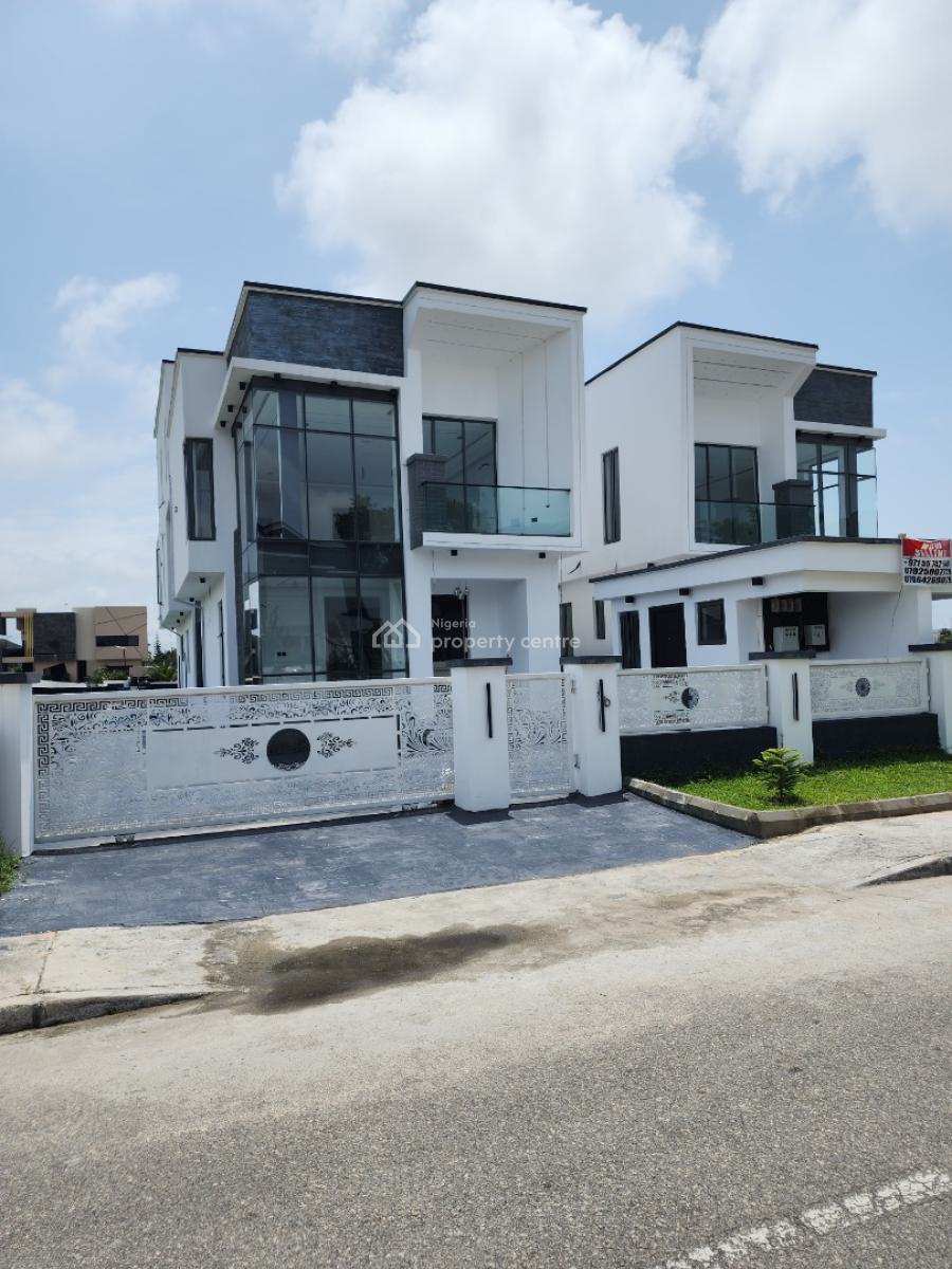 Nicely Built 5 Bedroom Detached Duplex W/ Bq, Pool in a Secured Estate, Ajah, Lagos, Detached Duplex for Sale