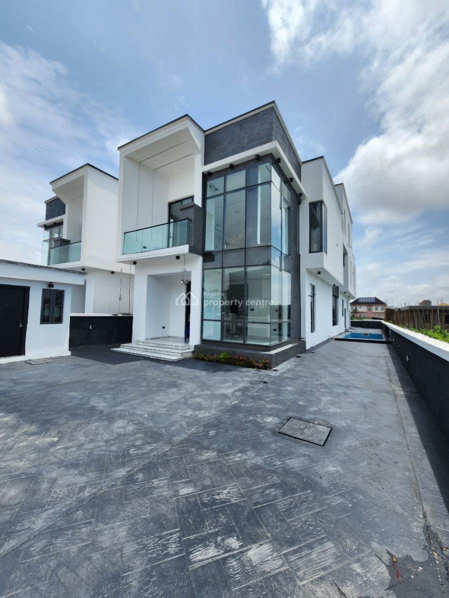 Nicely Built 5 Bedroom Detached Duplex W/ Bq, Pool in a Secured Estate, Ajah, Lagos, Detached Duplex for Sale