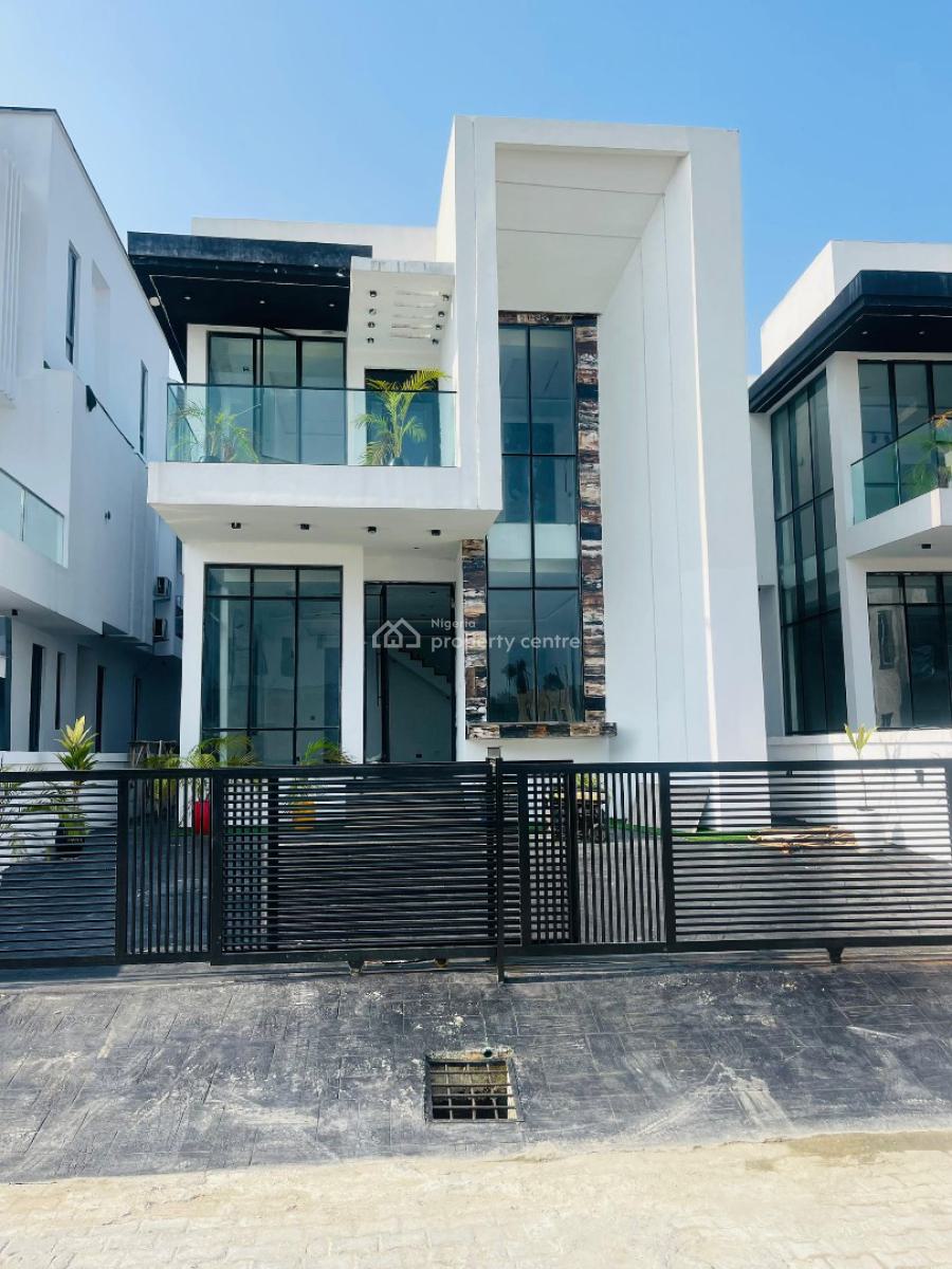 Luxuriously Built 5 Bedroom Detached Duplex + Bq in a Serene Estate, Chevron, Lekki, Lagos, Detached Duplex for Sale