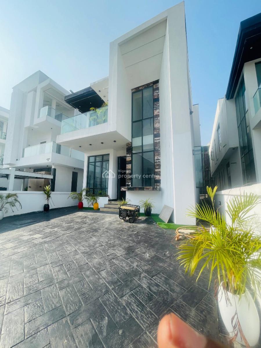 Luxuriously Built 5 Bedroom Detached Duplex + Bq in a Serene Estate, Chevron, Lekki, Lagos, Detached Duplex for Sale