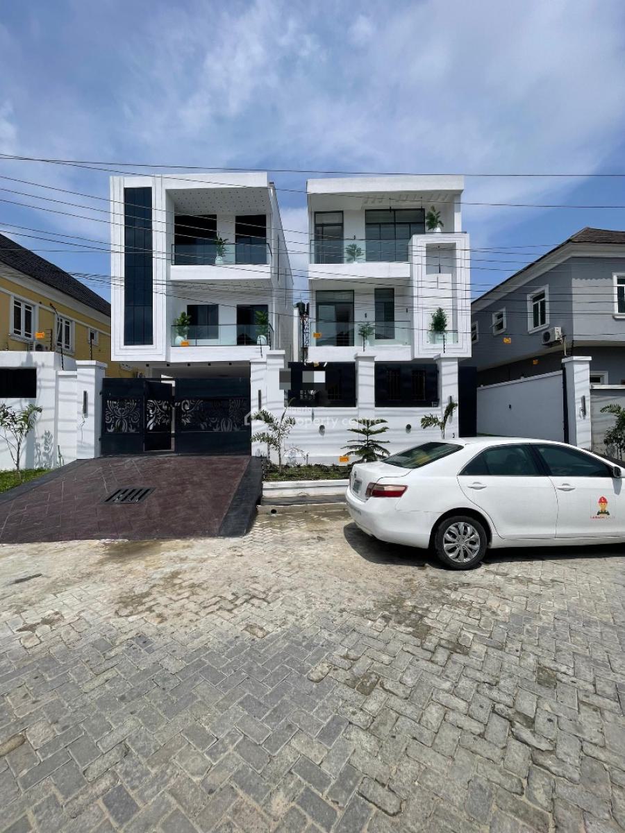 Luxurious 5 Bedroom Detached Duplex with Pool & Bq in Secure Estate, Chevron, Lekki, Lagos, Detached Duplex for Sale