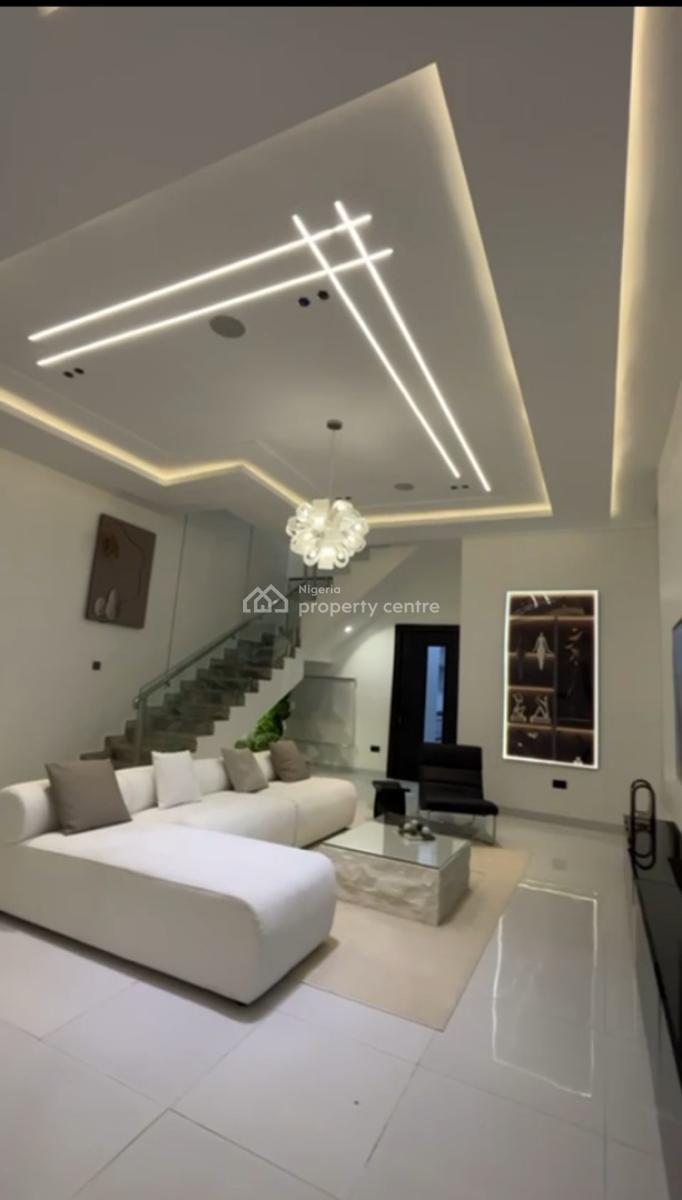 5bedroom Terrace Smart House with Swimming Pool in Guzape, Guzape District, Abuja, Terraced Duplex for Sale