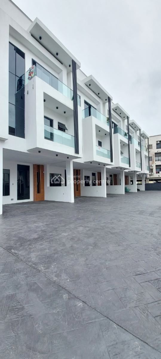 Brand New 4 Bedroom Terrace Duplex with 1bq, Osapa, Lekki, Lagos, Terraced Duplex for Sale