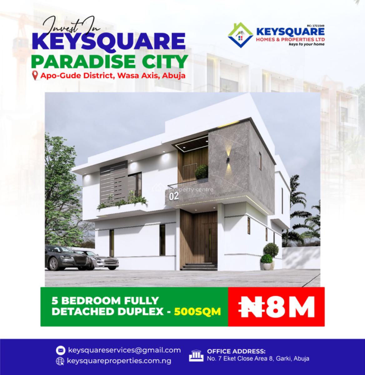 Keysquare Paradise Estate Land Banking Opportunity, Wasa Axis, Apo-gude Districts, Apo, Abuja, Residential Land for Sale