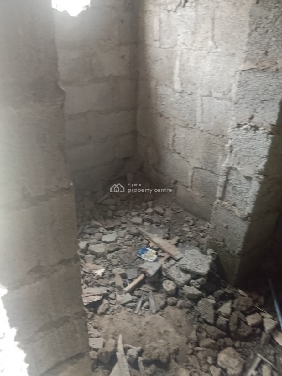 Three Bedrooms Terraced Carcass Duplex, By Kia Academy, Wuye, Abuja, Terraced Duplex for Sale